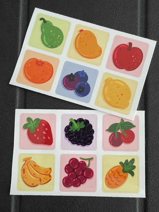 Tiny Fruits – Sticker Sheet